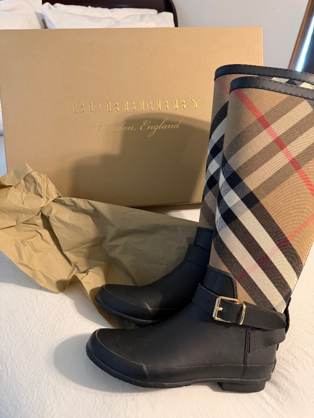 Burberry Rubber Boots - Picture 1 of 2